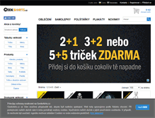 Tablet Screenshot of geekshirts.cz